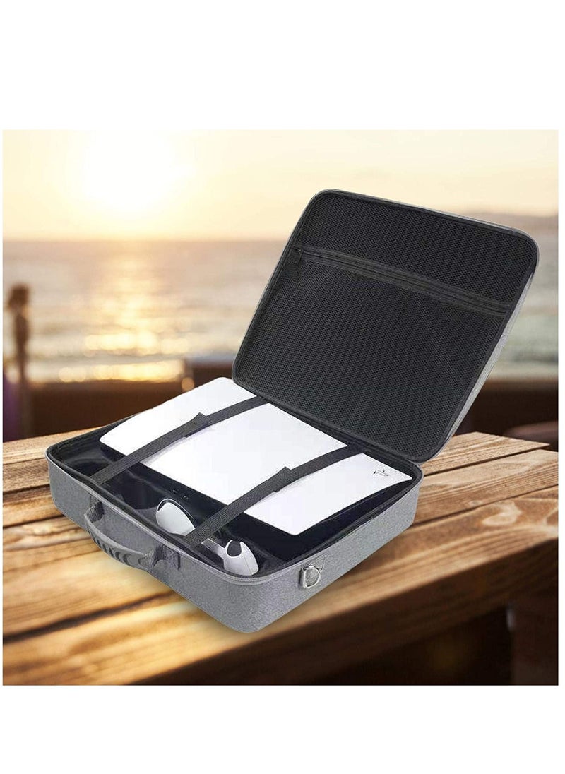 Arabest - Carrying Case for PS5, Portable Waterproof Hard Shell Larger Capacity Fits for PS5 Models Travel Case - Image 1