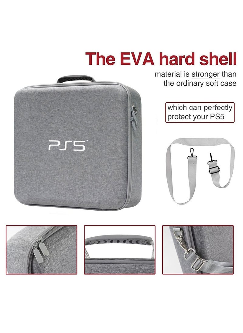 Arabest - Carrying Case for PS5, Portable Waterproof Hard Shell Larger Capacity Fits for PS5 Models Travel Case - Image 1