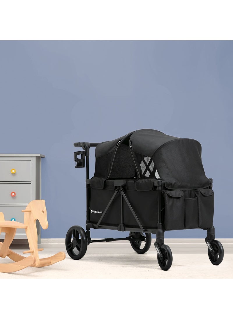 TEKNUM Fellow Wagon Stroller for 2 kids with Snack Tray - Black - pzsku/Z7D04F0836CAC3E763C40Z/45/_/1728631244/b6707a87-581b-4001-8f4c-e13d8374c29e