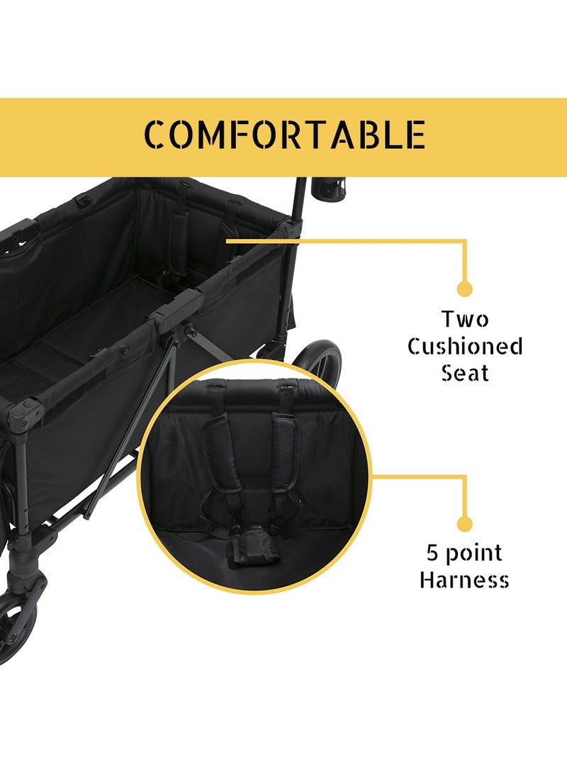 TEKNUM Fellow Wagon Stroller for 2 kids with Snack Tray - Black - pzsku/Z7D04F0836CAC3E763C40Z/45/_/1728631253/01bcbd29-c967-4627-b356-cb8551f01048