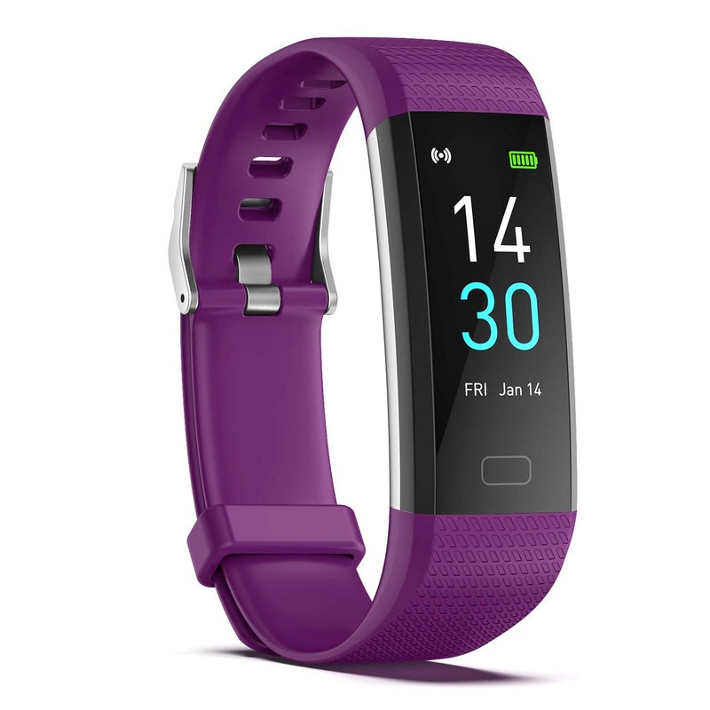 ENGERWALL Fitness Tracker with Step/Distance/Calories Counter, Activity Tracker with Heart Rate Monitor, Slim Style Watch IP68 Waterproof, Sleep Monitor Tracker, Pedometer Watch for Women Men - Image 1