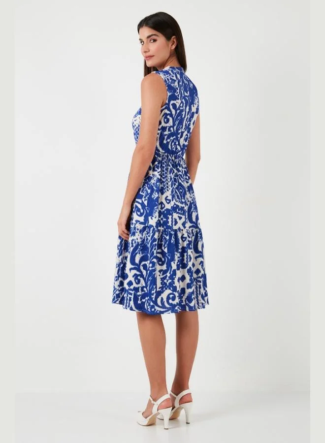 Lela  Lela Patterned Regular Fit Sleeveless Dress Women's Dress 5865731 for Women | Best Price UAE