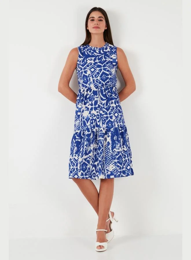 Lela  Lela Patterned Regular Fit Sleeveless Dress Women's Dress 5865731 for Women | Best Price UAE