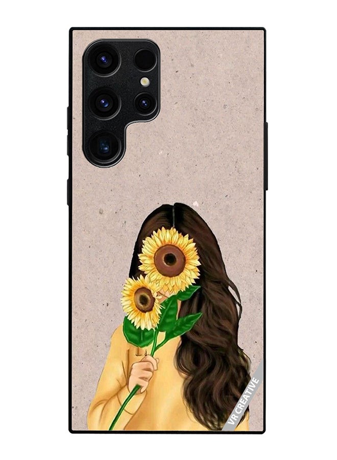 Protective Case Cover For Samsung Galaxy S25 Ultra Sunflower2 Design Multicolour
