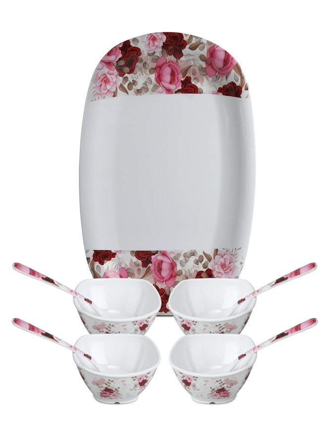 Bataniya Triple Coated 9-Piece Serving Set, a Blend of Elegance and Resilience in Melamin Craftsmanship - Image 1
