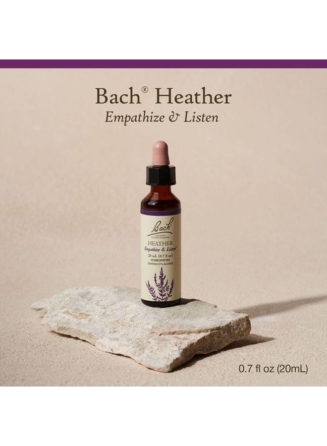 Bach Original Flower Remedies, Heather for Empathy, Natural Homeopathic Flower Essence, Holistic Wellness, Vegan, 20mL Dropper  - Image 2