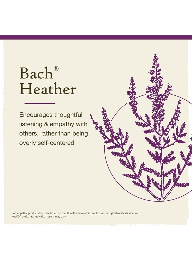 Bach Original Flower Remedies, Heather for Empathy, Natural Homeopathic Flower Essence, Holistic Wellness, Vegan, 20mL Dropper  - Image 3