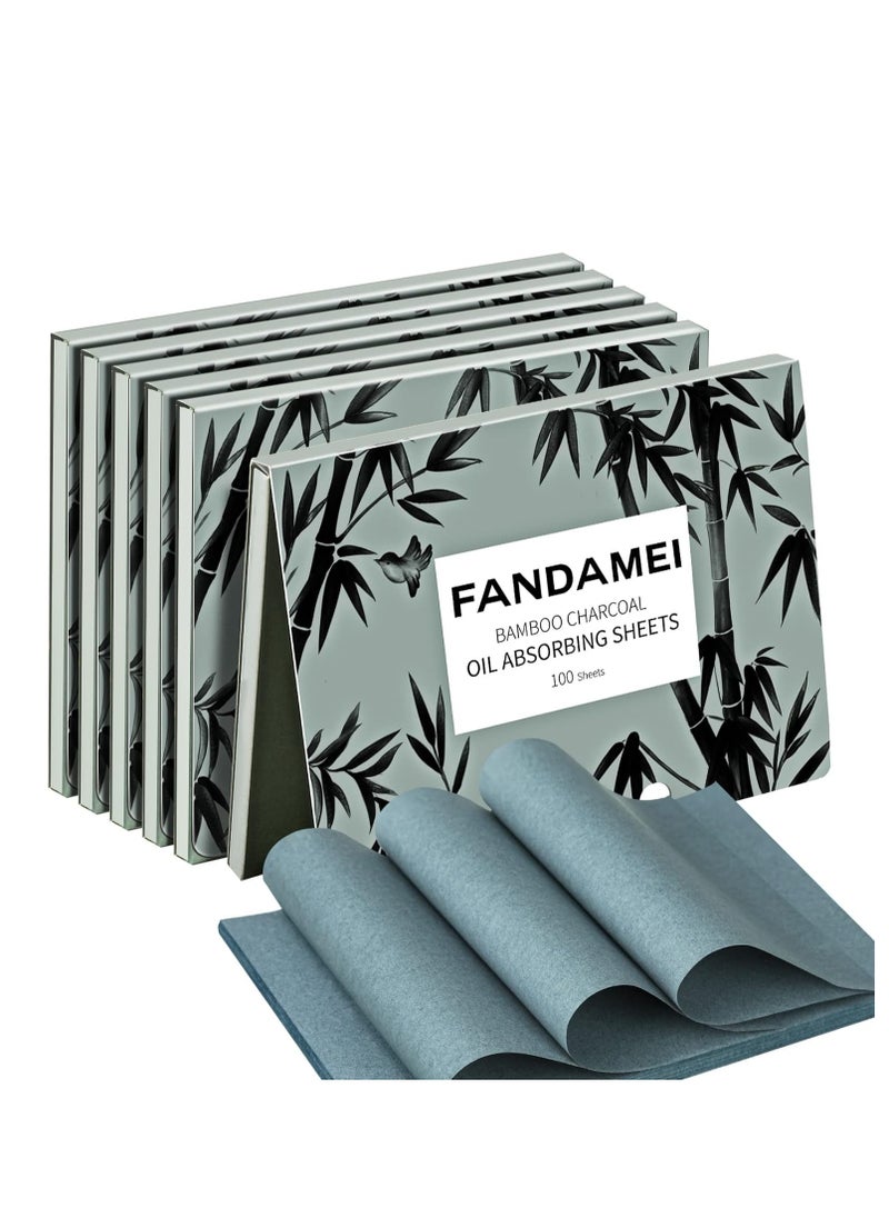 FANDAMEI FANDAMEI 600 Counts Oil Blotting Sheets For Face, Oil Blotting Papers For Face, Blotting Paper for Oily Skin, Oil Control Film, Oil Absorbing Sheets For Face, Oil Absorbing Tissues  - Image 1