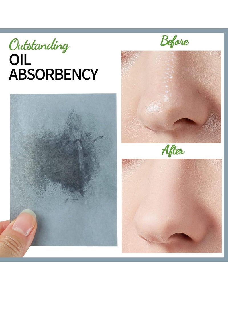 FANDAMEI FANDAMEI 600 Counts Oil Blotting Sheets For Face, Oil Blotting Papers For Face, Blotting Paper for Oily Skin, Oil Control Film, Oil Absorbing Sheets For Face, Oil Absorbing Tissues  - Image 4