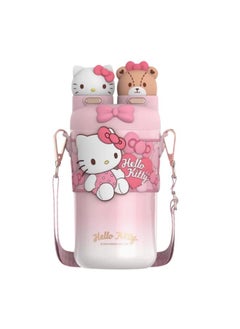 Sanrio Sanrio Hello Kitty Insulated Stainless Steel Water Bottle with Strap 550 ML  - Image 1