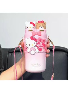 Sanrio Sanrio Hello Kitty Insulated Stainless Steel Water Bottle with Strap 550 ML  - Image 4