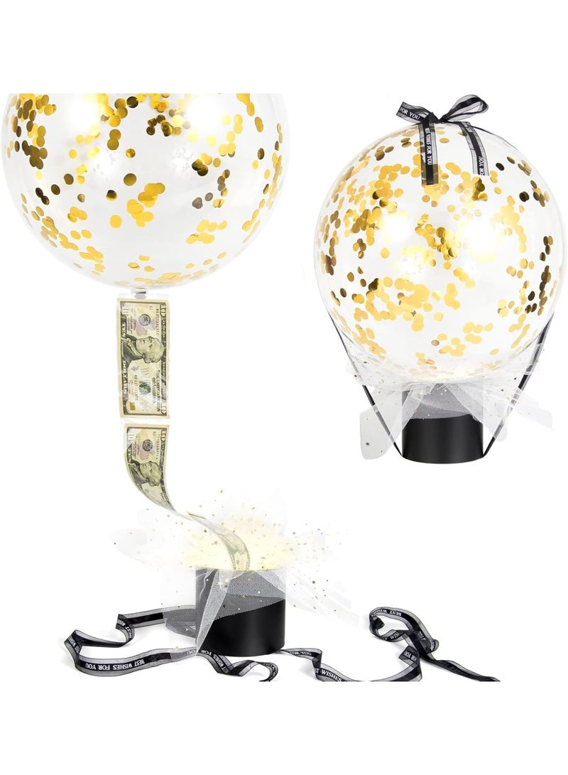 SOLARAE صندوق المال لهدايا النقد، صندوق هدايا المال، مجموعة مفاجأة البالون، صندوق هدايا سحب المال للزوجة، الصديقة، الأم، الصديق - Image 1