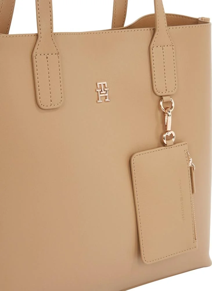 تومي هيلفيغر Logo Detail Zip Over Tote