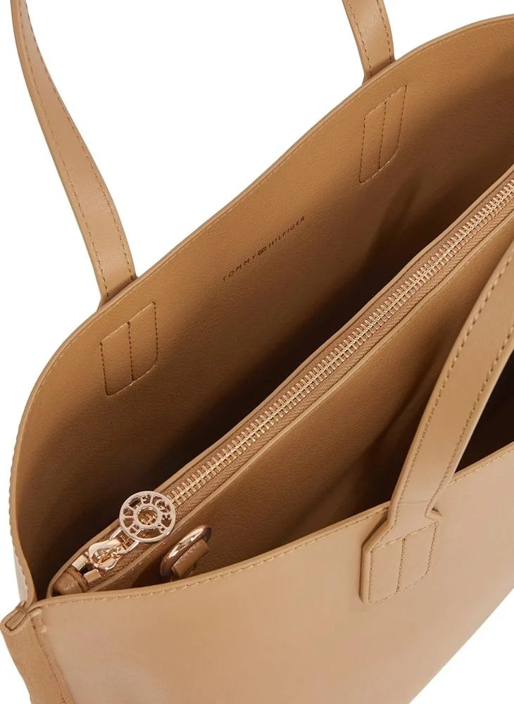 تومي هيلفيغر Logo Detail Zip Over Tote