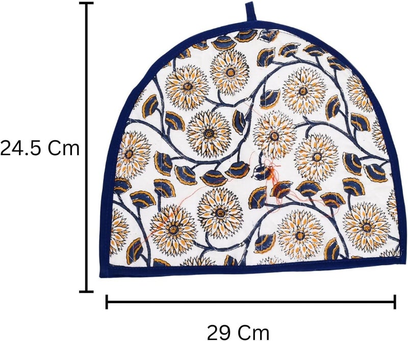Craftintegration Indian Ombre Mandala Tea Cosy for Teapot 100% Cotton Extra Thick Indian Ethnic Tea Cozies for Party Wadding Insulated Kettle Cover for Home Kitchen Decorative Tea Cozy Tea Pot Cover - Image 1