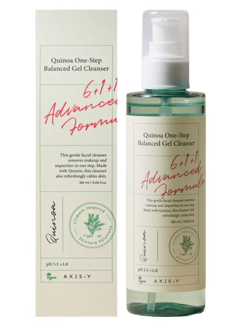 AXIS-Y This gentle facial cleanser removes makeup and with Quinoa this cleanser also refreshingly soothes skin and removes makeup 180 ml - Image 1