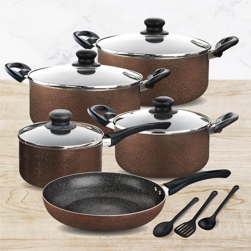 RAJ طقم أواني الطبخ غير اللاصقة 12 قطعة راج - Image 4