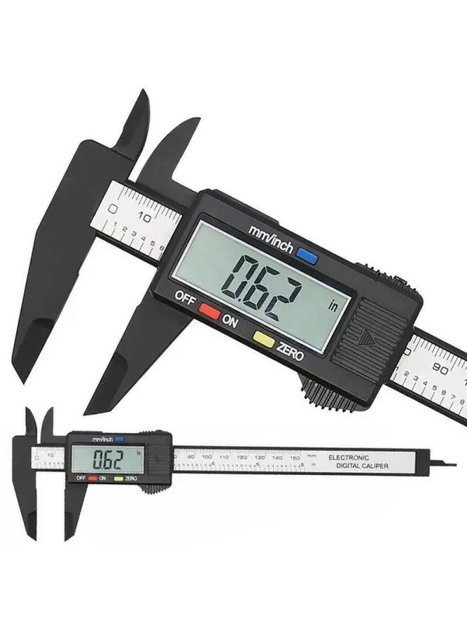 Digital Caliper 150mm With LCD Black Precision Measuring Tool - Image 1