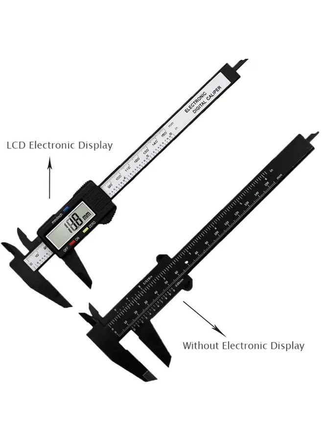 Digital Caliper 150mm With LCD Black Precision Measuring Tool - Image 5