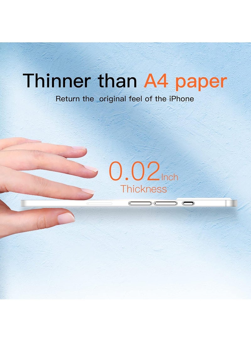 TIGER Compatible with iPhone 15 Plus Slim Case, Paper-Thin Matte Finish Skin Back Case [Anti-Fingerprints & Non-Yellowing] Ultra Protective Cover with Camera Protection - Image 2
