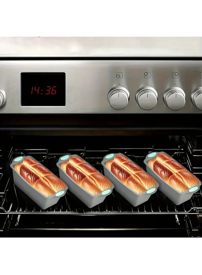 2Pcs Silicone Bread Pan Set Nonstick Oven Safe Dishwasher Safe Rectangle - Image 3