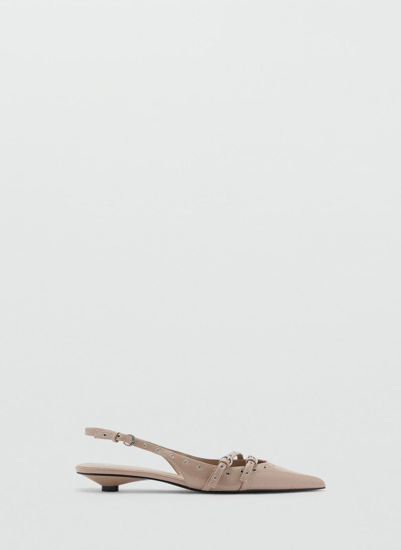 MANGO Die-Cut Kitten Shoes  - Image 1