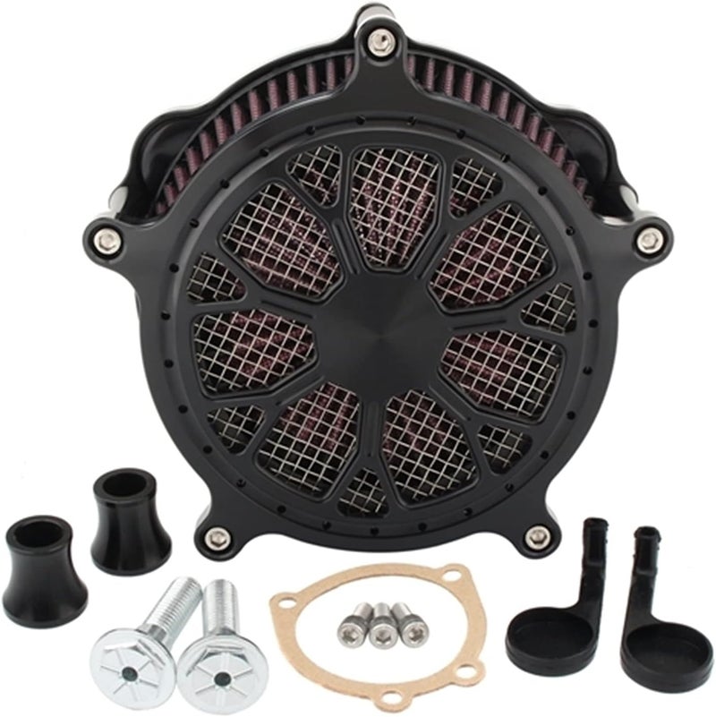 QASULER Venturi Cut Air Filter for Harley Motorcycles - Image 1