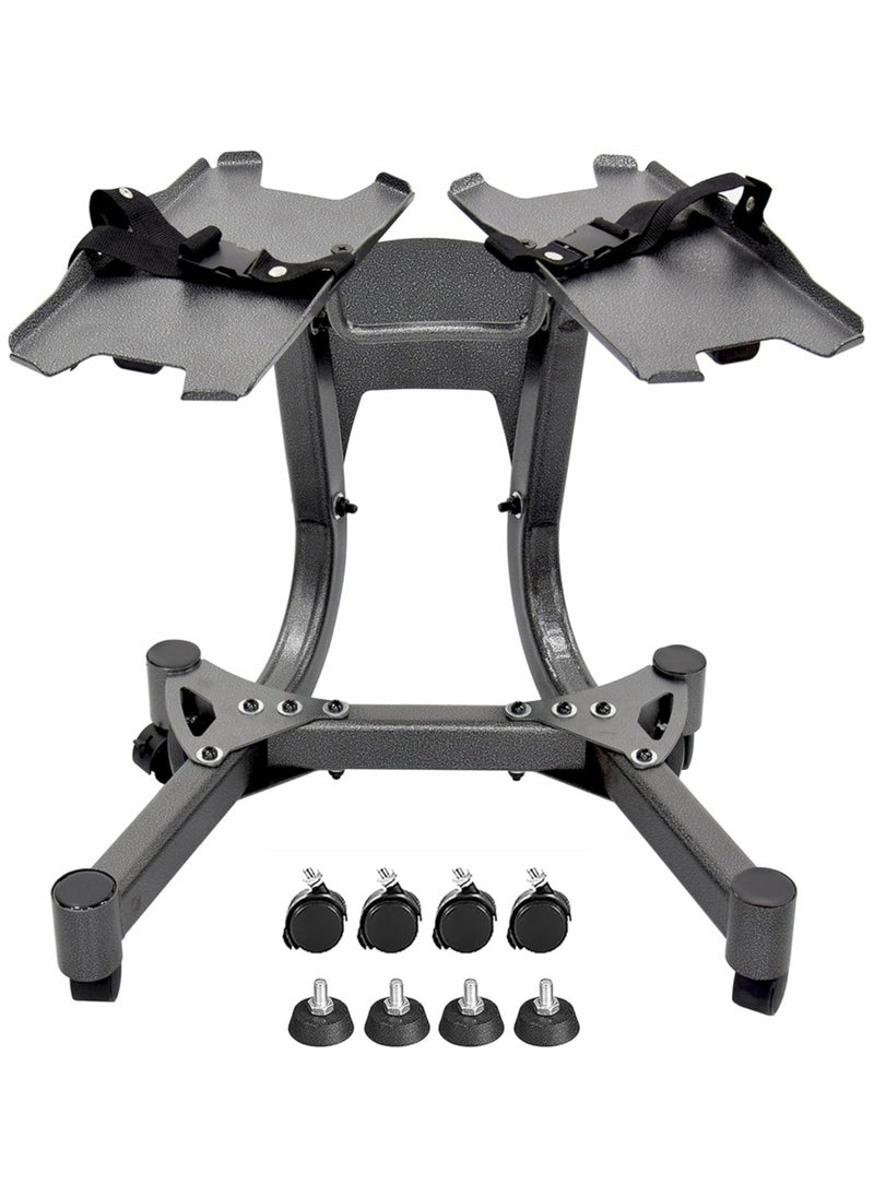 Sky Land Unisex Adult Dumbbells Stand With Wheels - Grey  - Image 1