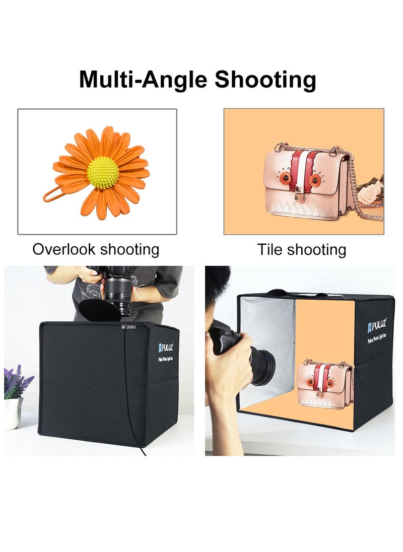 PULUZ - 11.8 inch Foldable Photography Lighting Box,Lighting Studio Shooting Box Kit with 6 Colors Backdrops - Image 1