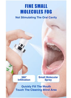 Peach Multi Effeet Fresh Oral Spray 20ml, Bad Breath Treatment for Adults, White Peach Flavor Mouth Freshener, Effective Puriping Oral Air, Breath Freshener Spray, Oral Care Spray, Mouth Healthy Care  - Image 4