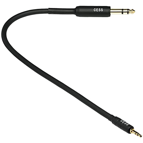 CNCESS CNESS CESS-189-1f Stereo Audio Cable 3.5mm to 6.35mm (1/8' to 1/4" TRS Male to Male), 1 Foot - Image 3