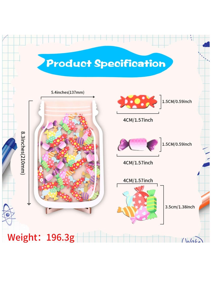 Excefore Gifts Reward Chart for Kids, Toddlers Magnetic Reward Jar Reward Chart Set Personalized Candy Reward Jar Chore Chart for Boys Girls Good Behavior Home Training Rewards Jar Gift - Image 4