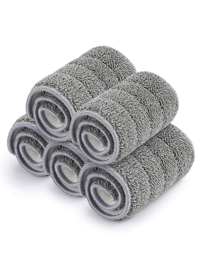 HOME CUBE 5 Pc Flat Mop Head Refill Replacement Microfiber Mop Pads for Wet & Dry Mops Floor Cleaning Pads - (33x12cm) - Image 1