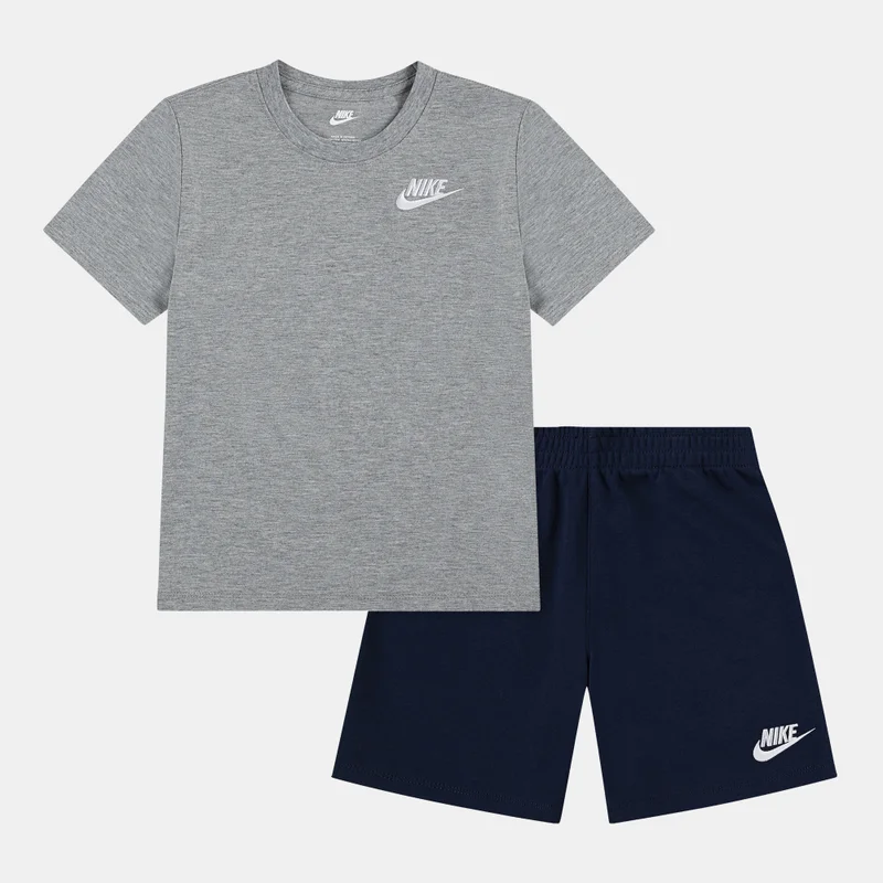 نايكي طقم تي شيرت وشورت نادي الأطفال