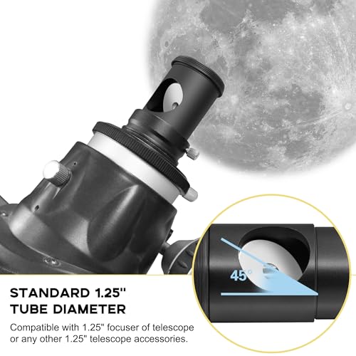 Tydeux 1.25" Metal Collimating Cheshire Eyepiece Without Laser - Short Version - for Newtonian Reflector Telescope - Image 5