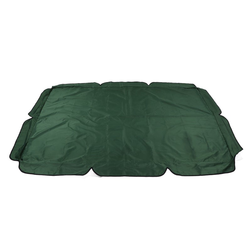 Swing Canopy Replacement Silver Coated Oxford Cloth Waterproof Swing Chair Canopy Cover for Outdoor Garden Balcony Dark Green - Image 5