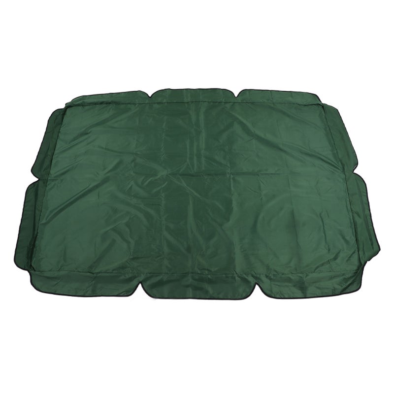 Swing Canopy Replacement Silver Coated Oxford Cloth Waterproof Swing Chair Canopy Cover for Outdoor Garden Balcony Dark Green - Image 1