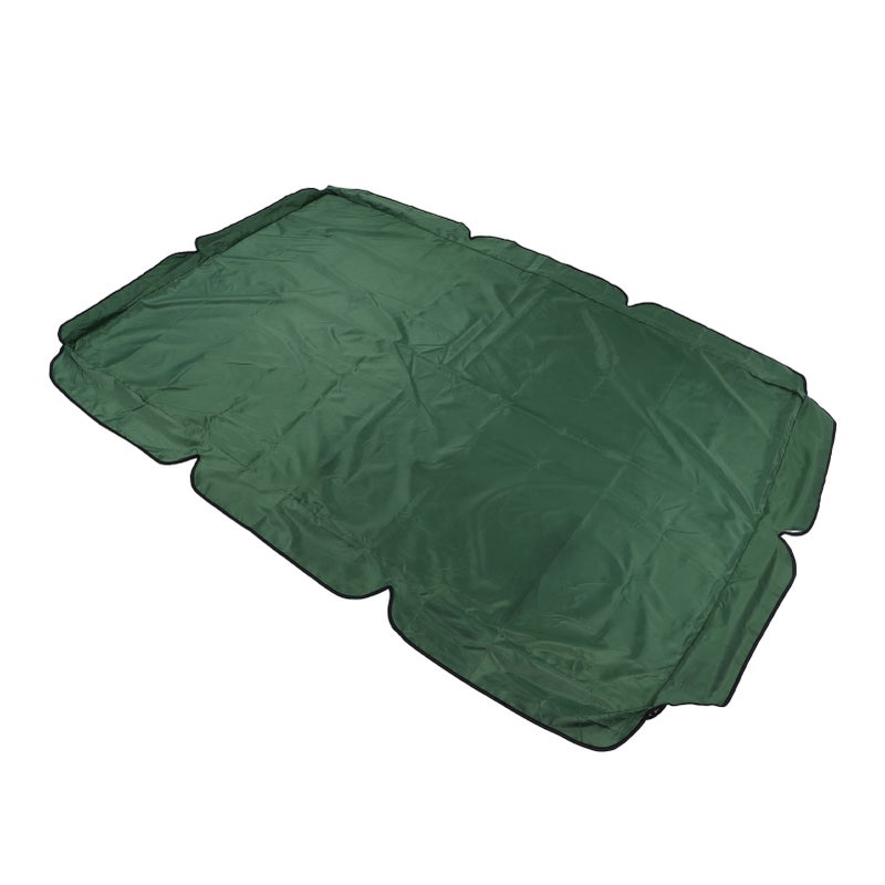 Swing Canopy Replacement Silver Coated Oxford Cloth Waterproof Swing Chair Canopy Cover for Outdoor Garden Balcony Dark Green - Image 3