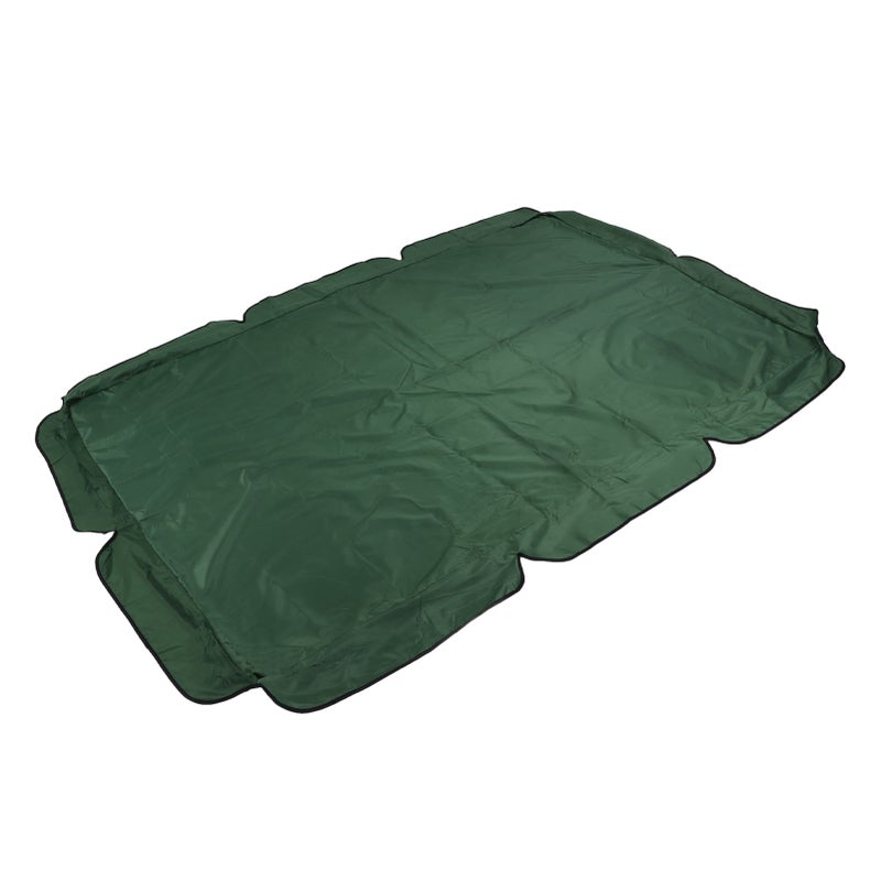 Swing Canopy Replacement Silver Coated Oxford Cloth Waterproof Swing Chair Canopy Cover for Outdoor Garden Balcony Dark Green - Image 4