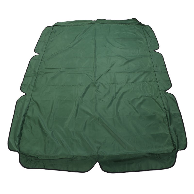 Swing Canopy Replacement Silver Coated Oxford Cloth Waterproof Swing Chair Canopy Cover for Outdoor Garden Balcony Dark Green - Image 2