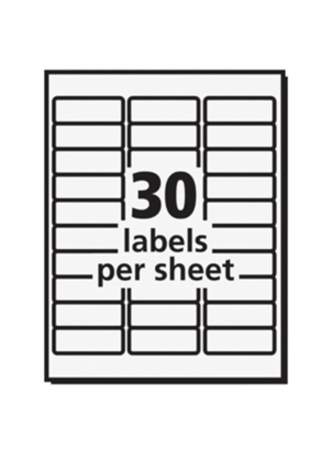 Avery Printable Address Labels with Sure Feed, 1" x 2-5/8", Neon Yellow, 750 Blank Mailing Labels (5972) - Image 4