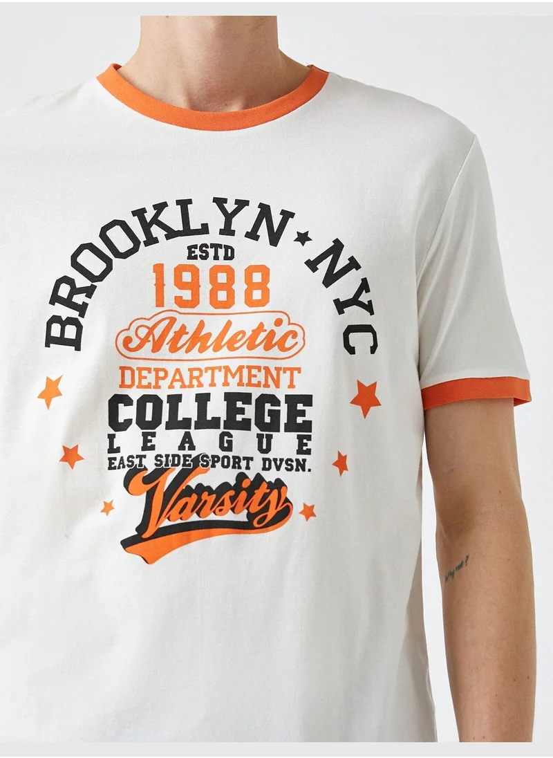 KOTON Standard Fit Printed T-Shirt