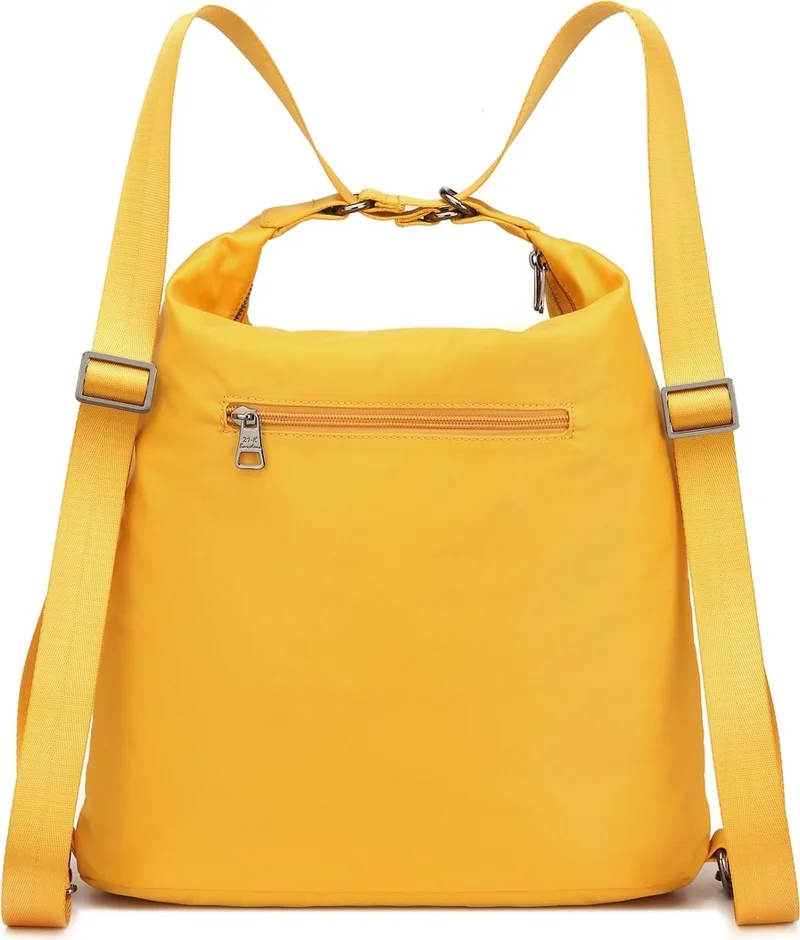برشلونة Satin Fabric Backpack and Shoulder Bag 2129