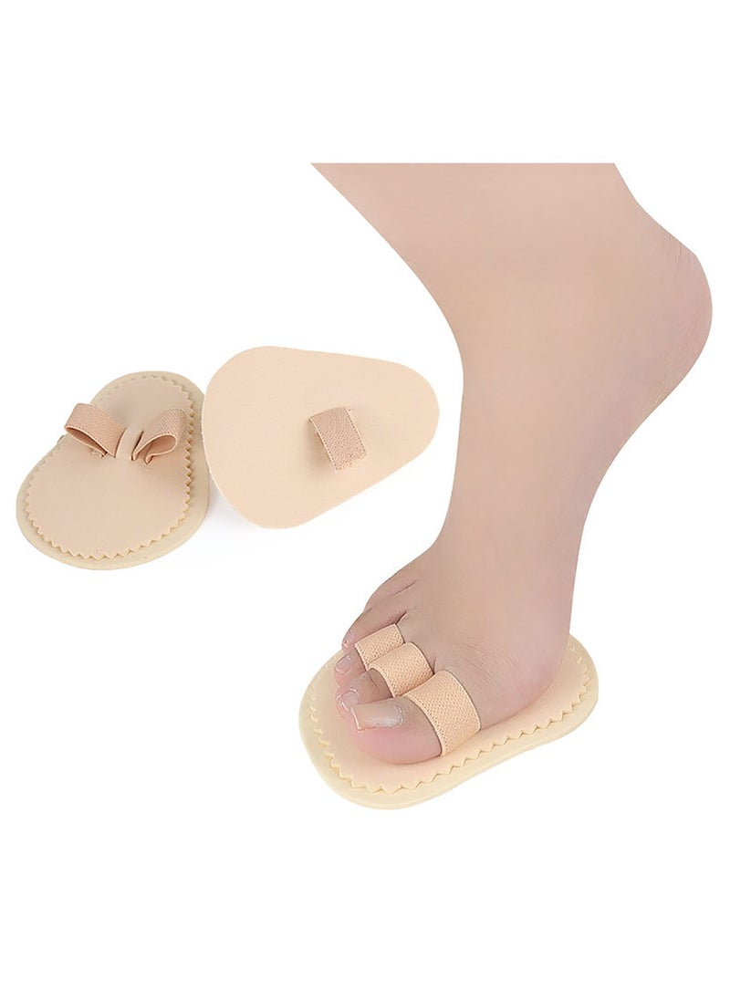 KASTWAVE - Foam Toe Corrector, 2 Pcs Straighten Bent Toes Ball of Foot Cushion Triple Foam Toe Big Little Thumb Separator for Claw Toe Mallet Toe Contracted Toe and Cured Toes Splint Straightener - Image 1