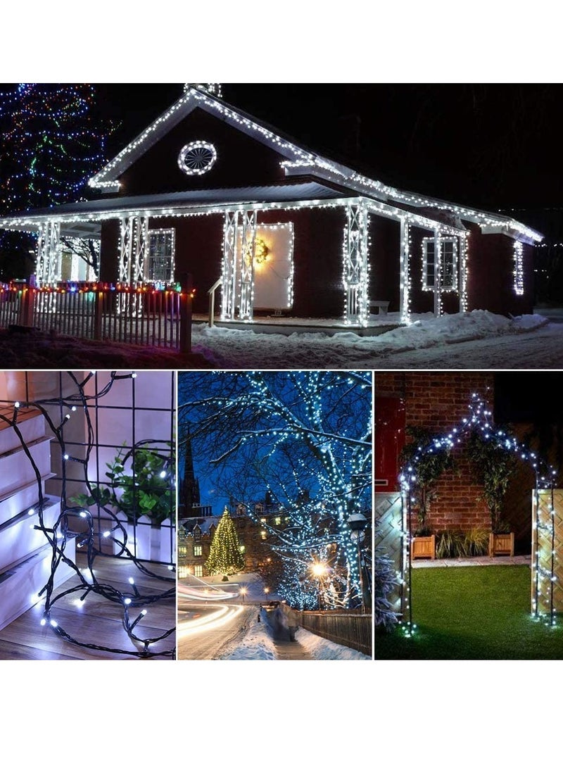 PAMEER Cool White LED String Lights Black Wire Plug-in 10mtr 100 LEDs String Home Decorative LED Strip for Christmas EID Ramadan Diwali and Wedding Parties Decoration Box Button Control 8 Modes  - Image 5