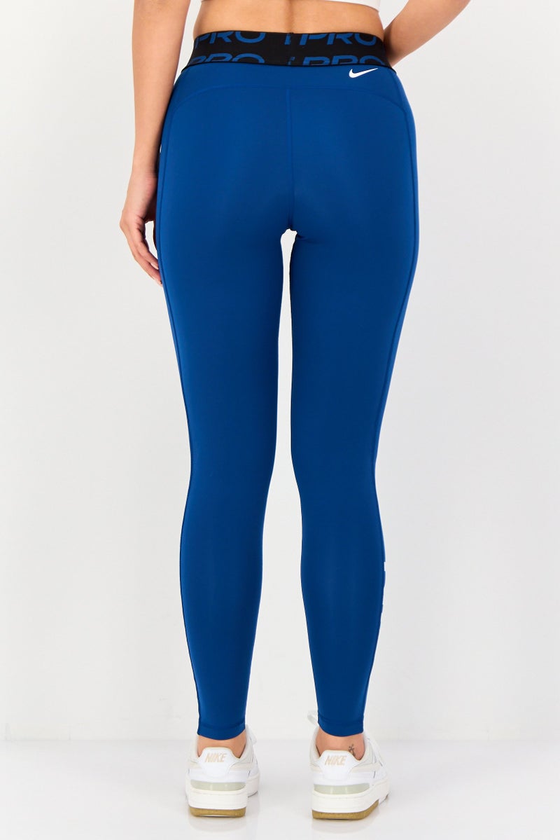 Nike سراويل ليغينغز رياضية للنساء، زرقاء داكنة - Image 4