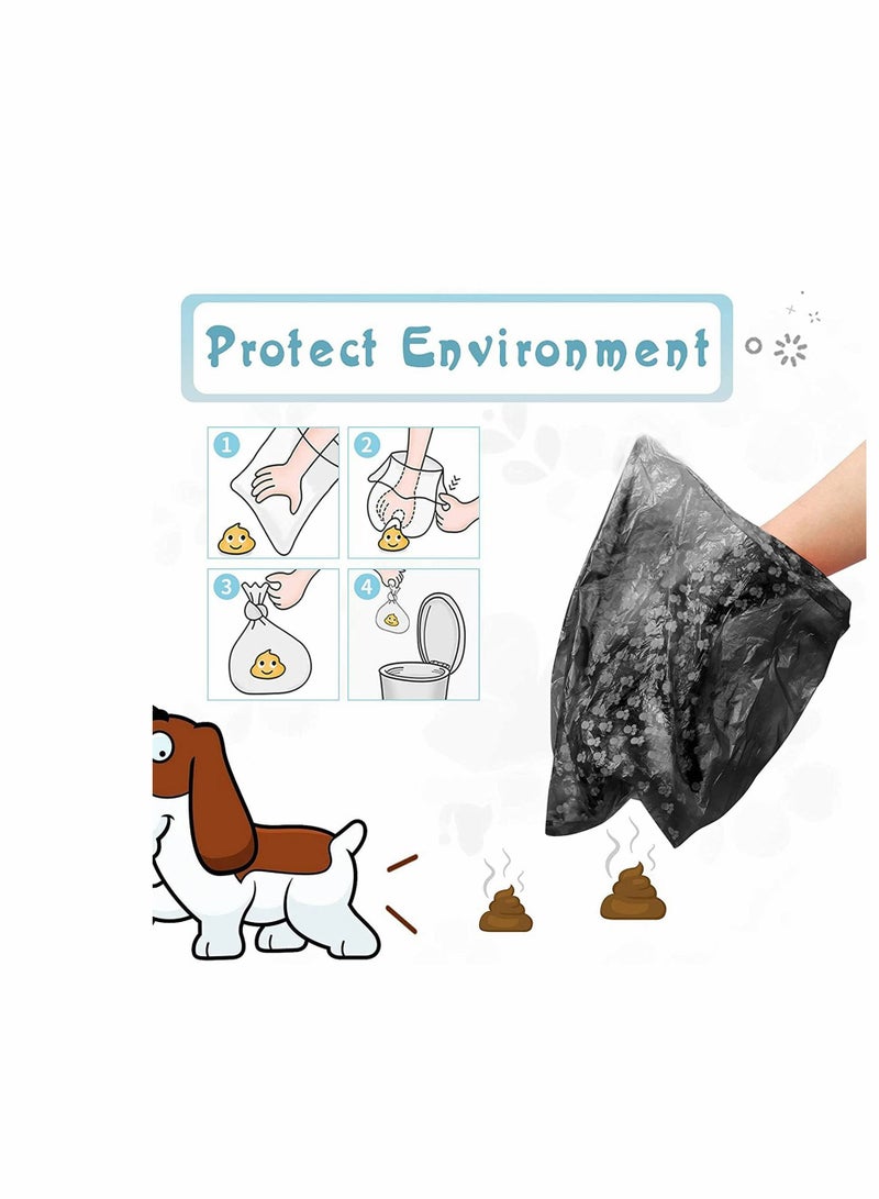 Y&D Poop Bags Pet Supply Dog Cute Paw Pattern Waste Doggie Bag Refills Can Also be Used as Household Garbage Bag 240... - Image 4