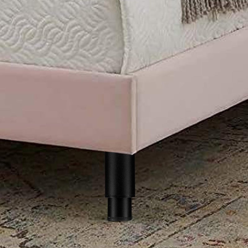 Adjustable Height Bed Frame Support Legs with Cold-Rolled Steel Construction, 15-27cm Extension, Anti-Slip Eva Pads and Screws Included, 2pcs Center Slat Reinforcement - Image 5