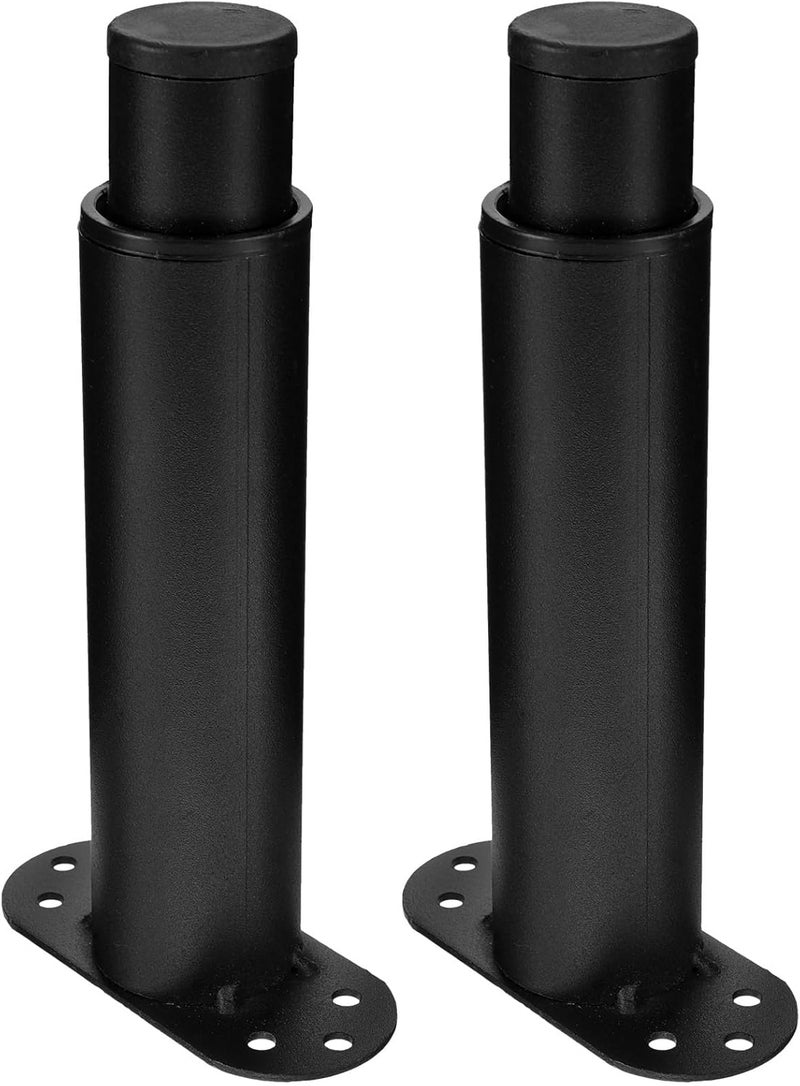 Adjustable Height Bed Frame Support Legs with Cold-Rolled Steel Construction, 15-27cm Extension, Anti-Slip Eva Pads and Screws Included, 2pcs Center Slat Reinforcement - Image 1