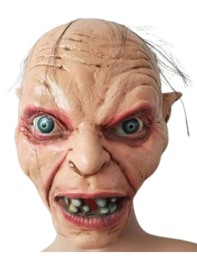 Brain Giggles BrainGiggles Scary Gollumn Unisex Masquerade Mask Costume for Kids and Adults - Image 1